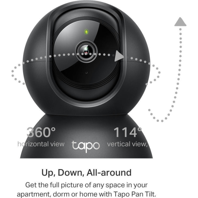 TP-Link IP-camera Tapo C211 3MP N300 microSD motion detection black (TAPO-C211)