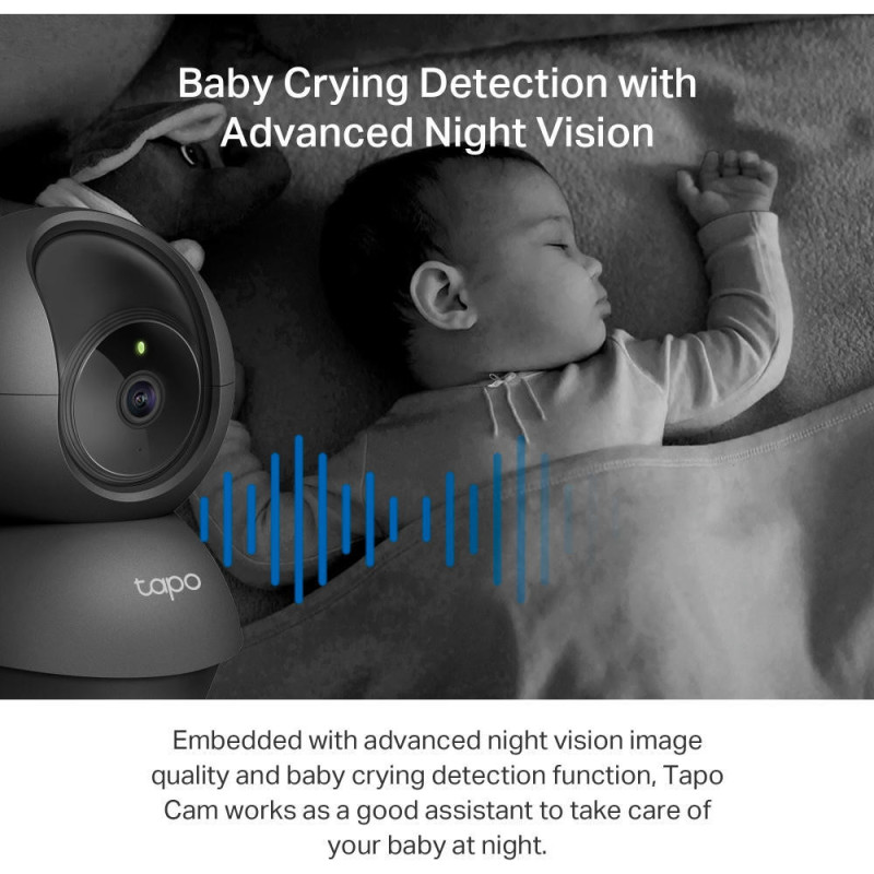 TP-Link IP-camera Tapo C211 3MP N300 microSD motion detection black (TAPO-C211)