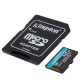 Kingston Карта памяти microSD 512GB C10 UHS-I U3 A2 R170/W90MB/s + SD (SDCG3/512GB)