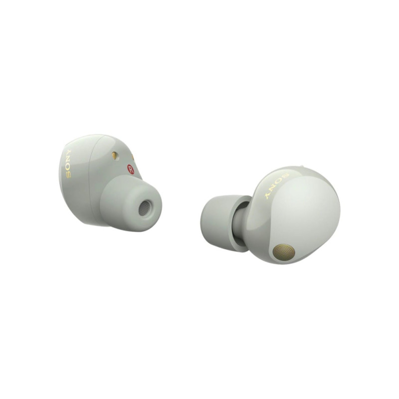 Sony Наушники TWS WF-1000XM5 BT 5.3, ANC, Hi-Res, IPX4, SBC, AAC, LDAC, LC3, Серебристый (WF1000XM5S.CE7)