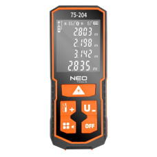 Neo Tools Далекомір лазерний, 0.05–60м, ±2мм, 0.96кг (75-204)