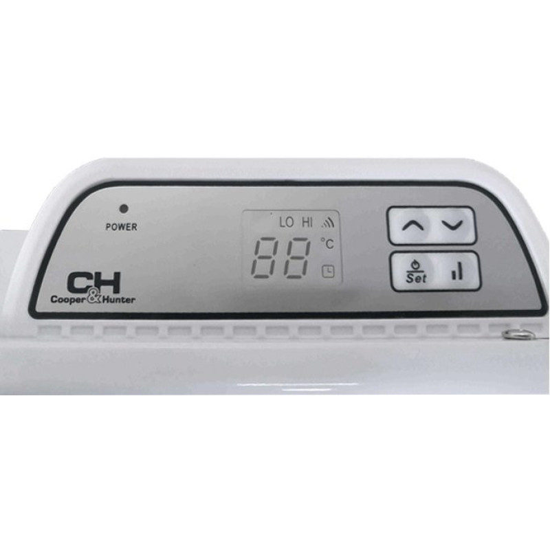 Cooper&Hunter Convector, 25m2, 2000w, electr. control, closed heating element, Wi-Fi, white (CH-2000ESWF)