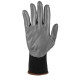 Neo Tools work gloves set of 12, polyester with nitrile coating, size 9, gray-black (97-647-9)