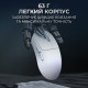 Мышка Ajazz AJ199 MAX Carbon fiber Wireless/Bluetooth/USB White (AJ199-MAX-W)