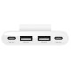 Belkin Adapter 2xUSB-C/2хUSB-A, 2m, white