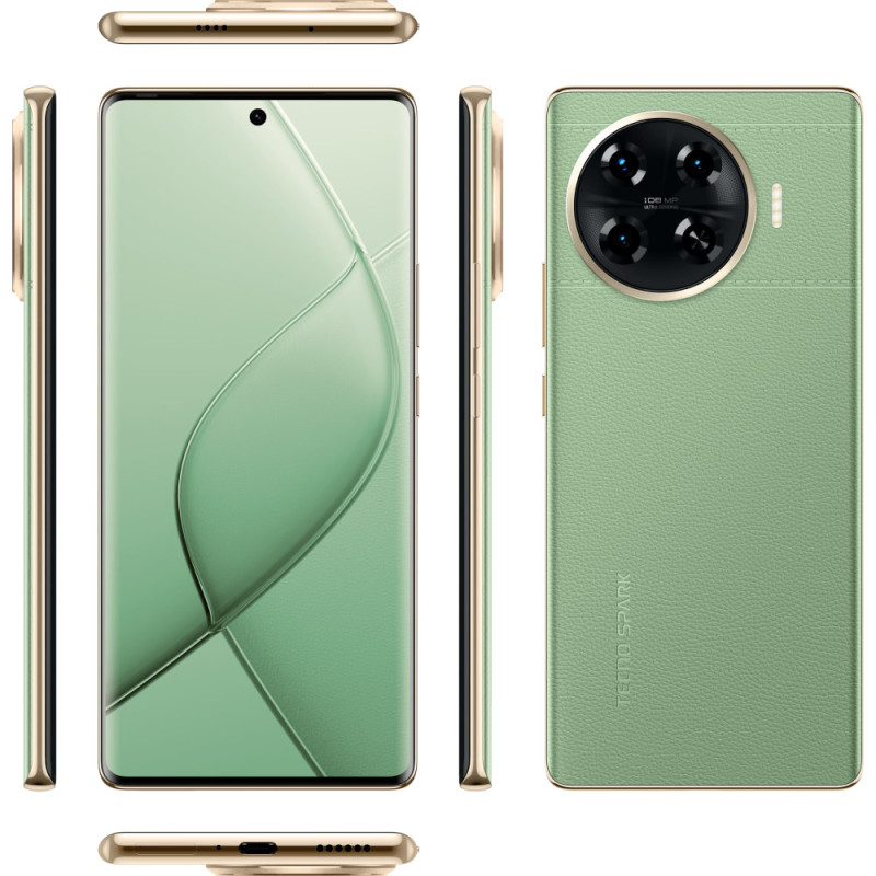 TECNO Smartphone Spark 20 PRO+ (KJ7) 6.78  8/256GB, 2SIM, 5000mAh, Magic Skin Green