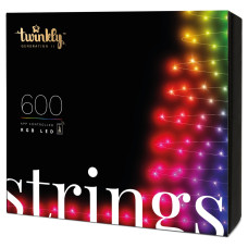 Twinkly Twinkly Strings 600 RGB, Gen II, IP44, Length 48m, Black wire (TWS600STP-BEU)