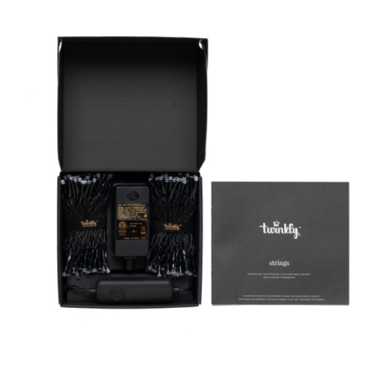 Twinkly Twinkly Strings 600 RGB, Gen II, IP44, Length 48m, Black wire (TWS600STP-BEU)