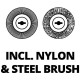 Einhell Grout Cleaner GC-EG 1410, 140 Вт, brush 100 mm, 1.53 kg (3424002)