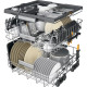 Whirlpool Посудомийна машина вбудовувана, 15компл., A+++, 60см, дисплей, 3й кошик, білий (W7IHT58T)