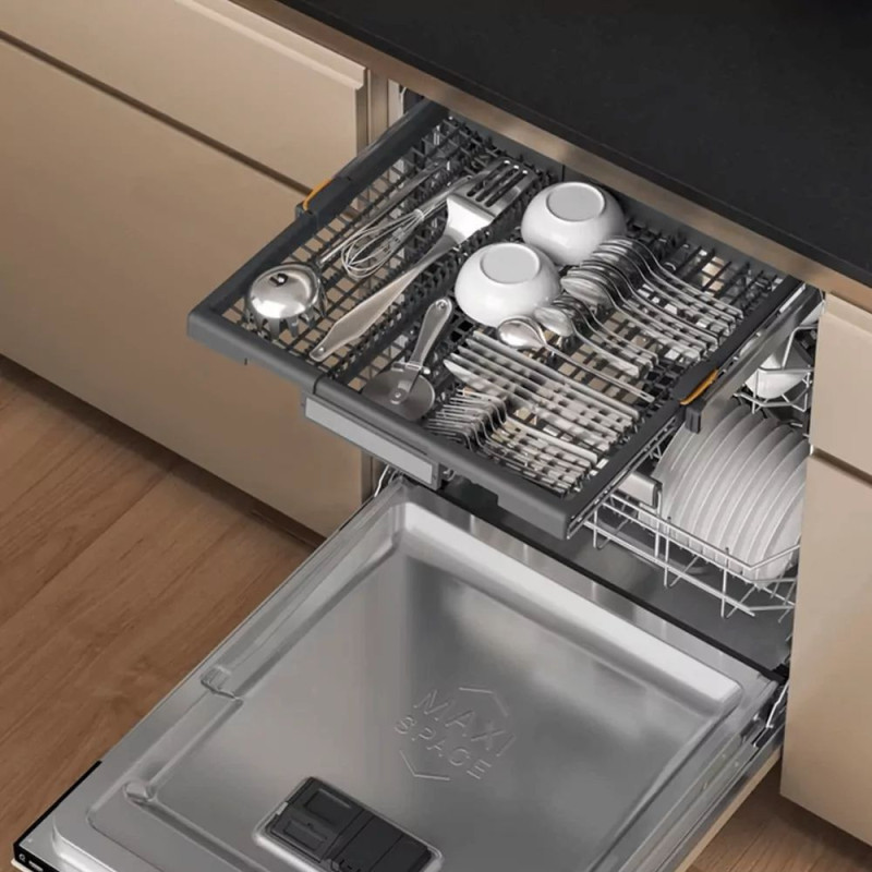 Whirlpool Посудомийна машина вбудовувана, 15компл., A+++, 60см, дисплей, 3й кошик, білий (W7IHT58T)