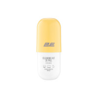 2E Cleaning kit PILL for office equipment (liquid 140ml, whipe 20cm), white-yellow (2E-SK140YW)