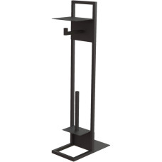 Deante Toilet paper stand Mokko with shelf, nero (ADM_N242)