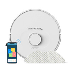Rowenta robot VC X-Plorer Serie 75 S, 2700ПаW, h=9.5cm, wet cleaning, bag-0,3L, dust cont -0.3L, battery operation up to 120min, white (RR8567WH)