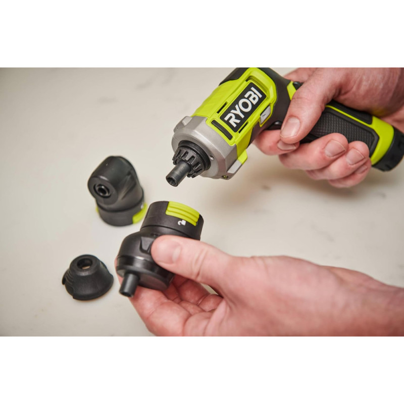 Ryobi Cordless screwdriver USB Lithium RSD4-120TA2 4V 1x2A h 5Nm 200rpm 2 attachments 10 bits 0.31kg case (5133006211)