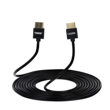 2E Cable HDMI (M/M), 3m, 2.0, Slim High Speed Aluminum, black (2EW-1119-3m)