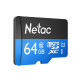 Netac Карта пам'яті microSD 64GB C10 UHS-I R80MB/s + SD