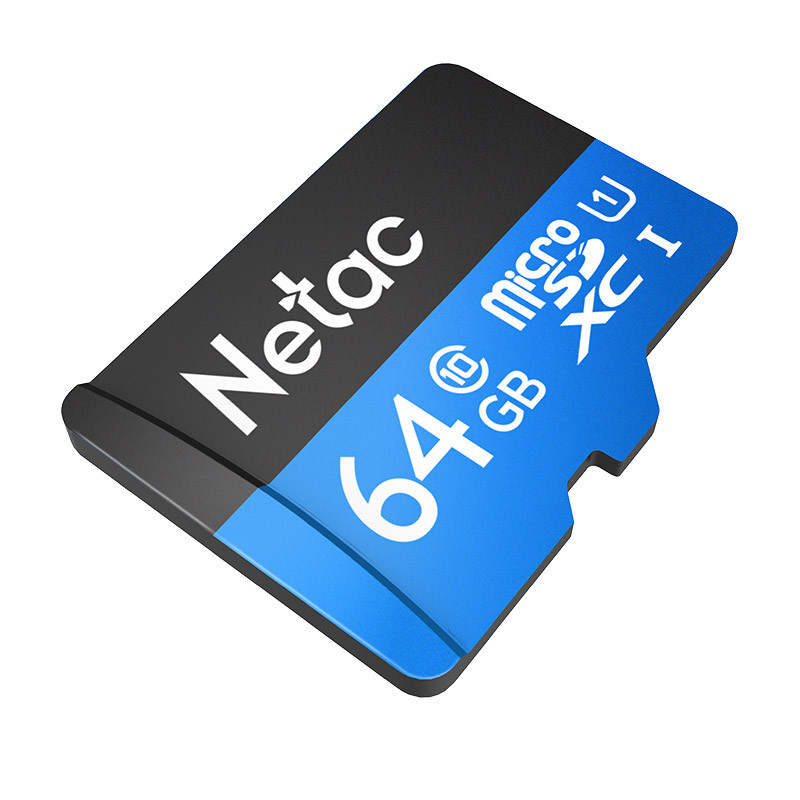Netac Карта пам'яті microSD 64GB C10 UHS-I R80MB/s + SD