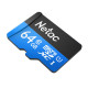 Netac Карта пам'яті microSD 64GB C10 UHS-I R80MB/s + SD