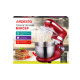ARDESTO planetary mixer 800W, nozzles-3 beaters, bowl-stainless steel, 4L, Pulse-mode, yellow (KSTM-8044)