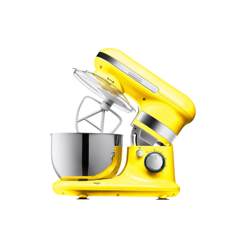 ARDESTO planetary mixer 800W, nozzles-3 beaters, bowl-stainless steel, 4L, Pulse-mode, yellow (KSTM-8044)