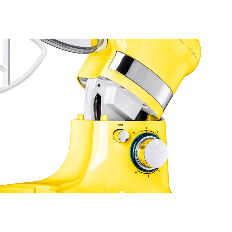 ARDESTO planetary mixer 800W, nozzles-3 beaters, bowl-stainless steel, 4L, Pulse-mode, yellow (KSTM-8044)