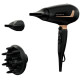 Rowenta Фен Pro Expert, 2200Вт, режимов-3, иониз-я, дифузор, 2 концентратора, хол. обдув, черный (CV8840F0)