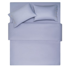 ARDESTO Bedding set 2.0 Mix&Match, sateen, duvet cover 200x220cm, bed sheet 240х260cm, pillowcases (2) 50x70cm, 100% cotton, light gray (ART2022SF)