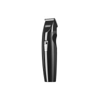 Moser Тример WAHL Mustache&Beard, для бороди і вусів, 2хАА, роторний мотор, насадок-4, гребінець, підставка, сталь, чорний (05606-508)