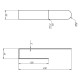 Navin Towel holder NAVIN 230 mm stainless steel (20-020777-0230)
