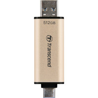 USB флеш накопитель Transcend 512GB JetFlash 930C Gold-Black USB 3.2/Type-C (TS512GJF930C)