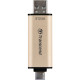 USB флеш накопитель Transcend 512GB JetFlash 930C Gold-Black USB 3.2/Type-C (TS512GJF930C)