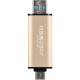 USB флеш накопитель Transcend 512GB JetFlash 930C Gold-Black USB 3.2/Type-C (TS512GJF930C)