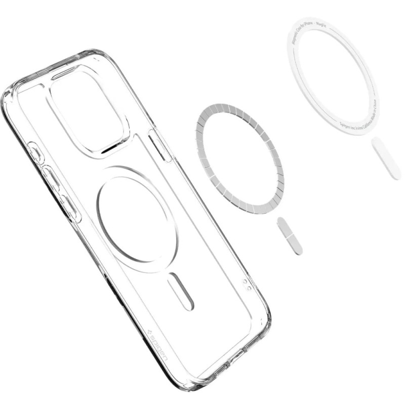 Spigen Case for iPhone 15 Pro, Ultra Hybrid MagFit, Frost Clear (ACS06719)