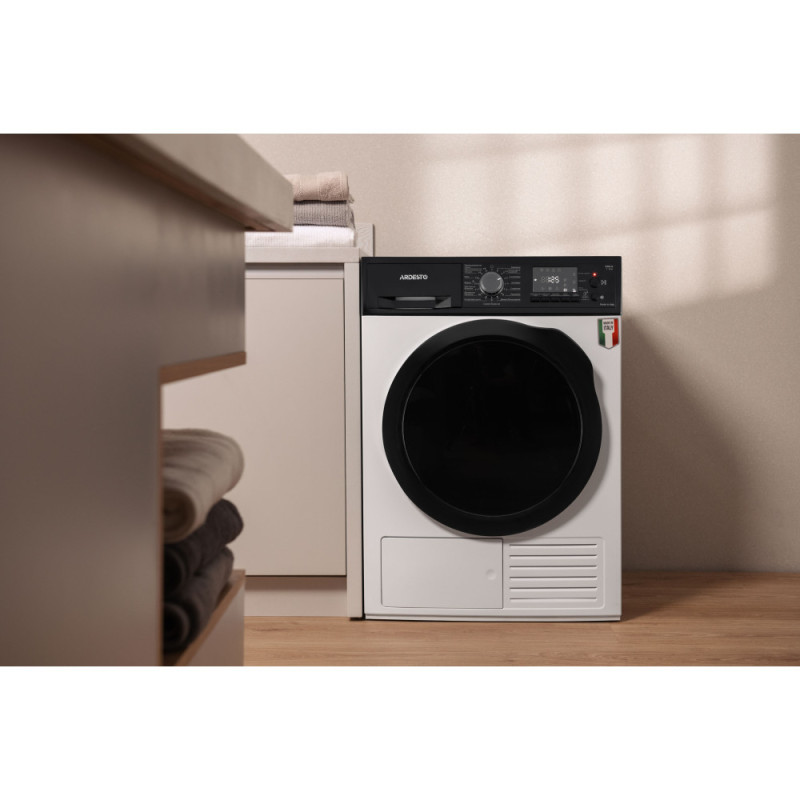 ARDESTO Dryer heat pump Bianco Vero, 8kg, A++, 63.6cm, display, white (DMI-8)