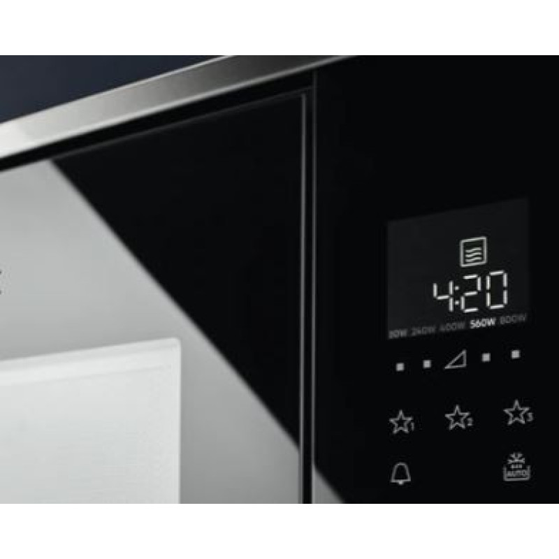 Electrolux Microwave oven built-in, 20L, electronic control, 700W, display, black-inox (LMS2203EMX)