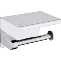 Deante Holder Round for toilet paper, wall-mounted with shelf, chrome (ADR_0221)