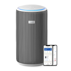 Philips air purifier Series 3200, 135m2, 520m3/h, HEPA +coal filter, Wi-Fi, 5 speed, silver-whire (AC3220/10)
