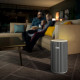 Philips air purifier Series 3200, 135m2, 520m3/h, HEPA +coal filter, Wi-Fi, 5 speed, silver-whire (AC3220/10)