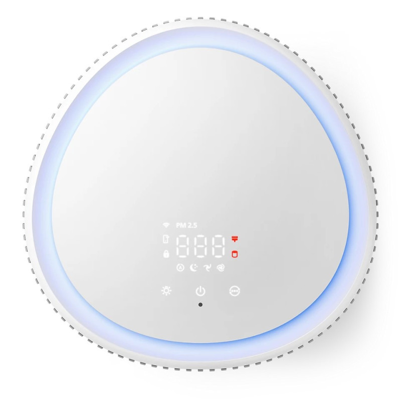 Philips air purifier Series 3200, 135m2, 520m3/h, HEPA +coal filter, Wi-Fi, 5 speed, silver-whire (AC3220/10)