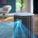 Philips air purifier Series 3200, 135m2, 520m3/h, HEPA +coal filter, Wi-Fi, 5 speed, silver-whire (AC3220/10)