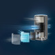 Philips air purifier Series 3200, 135m2, 520m3/h, HEPA +coal filter, Wi-Fi, 5 speed, silver-whire (AC3220/10)