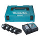 Makita Набор аккумуляторов + зарядное устройство 197954-1, LXT BL1830 x 4шт (18В, 3Ач) + DC18RC, кейс Makpac1