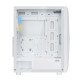 2E Gaming PC case Aruba G3313W, without PSU, 1xUSB3.0, 2xUSB2.0, 5x120mm ARGB, VGA 300mm, LCS ready, HUB, TG Side Panel, ATX, white (2E-G3313W)