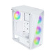 2E Gaming PC case Aruba G3313W, without PSU, 1xUSB3.0, 2xUSB2.0, 5x120mm ARGB, VGA 300mm, LCS ready, HUB, TG Side Panel, ATX, white (2E-G3313W)