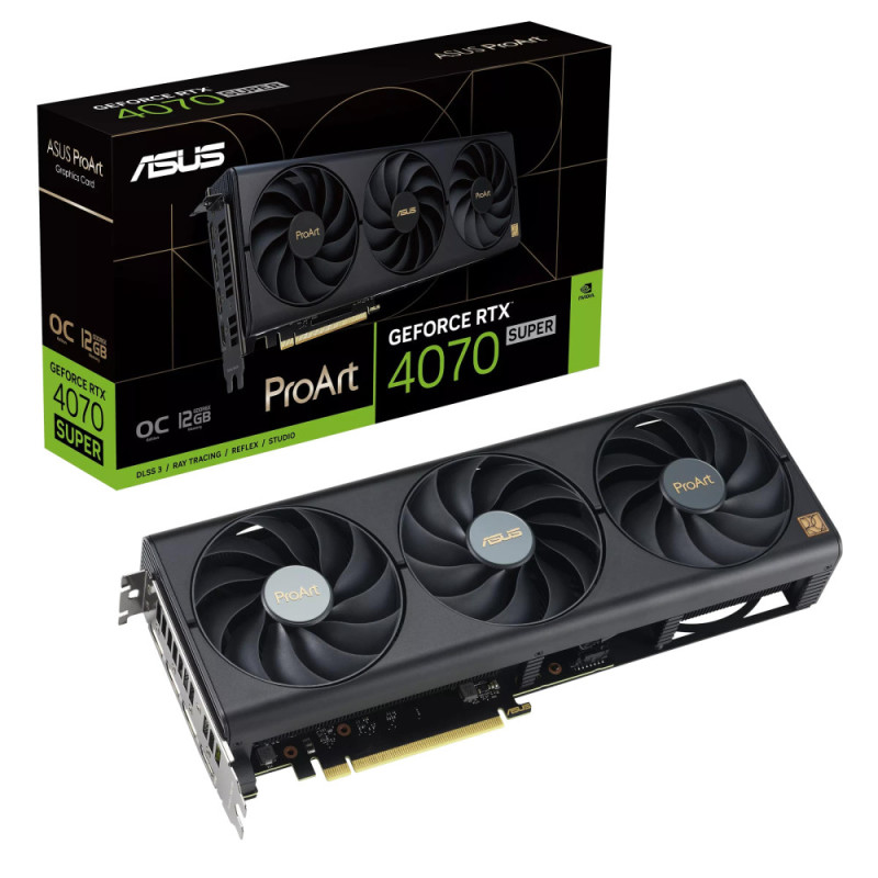 ASUS GeForce RTX 4070 SUPER 12GB GDDR6X PROART OC PROART-RTX4070S-O12