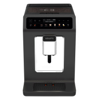 Krups Coffee machine Evidence One, 2.3L, auto capuchino maker, ОLED диспл, auto recipe-17, my recipe, graphite (EA895N10)