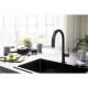 Hansgrohe Змішувач для кухні Hansgrohe Aqittura M91, довж.виливу - 240мм, витяжний, 1важіль, FilterSystem 210, чорний матовий (76803670)
