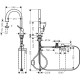 Hansgrohe Змішувач для кухні Hansgrohe Aqittura M91, довж.виливу - 240мм, витяжний, 1важіль, FilterSystem 210, чорний матовий (76803670)
