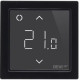 DEVI Thermostat DEVIreg Smart (+ 5 + 45C), Wi-Fi, 85 x 85mm, max. 16A, black (140F1143)
